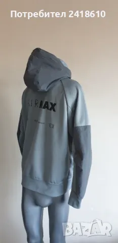 Nike Air Max Full Zip Hoodie Mens Size M НОВО!  ОРИГИНАЛ! Мъжка Качулка с цял цип!, снимка 6 - Спортни дрехи, екипи - 48604696