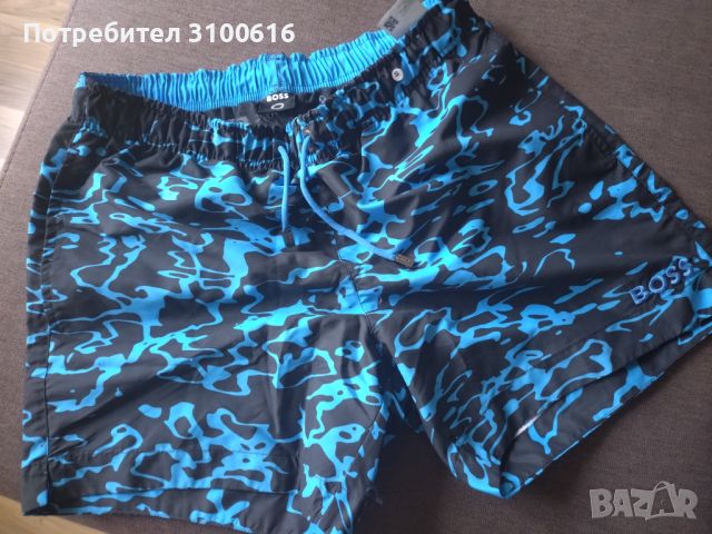 100% оригинални къси панталони BOSS мъжки плажни/плувни шорти размер S, снимка 1
