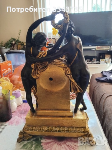 Фигуративен,античен,каминен часовник., снимка 10 - Антикварни и старинни предмети - 53523622