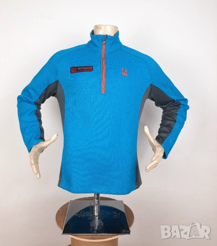 Spyder HZ Core - Оригинална мъжка блуза с цип размер M, снимка 2 - Блузи - 53570446