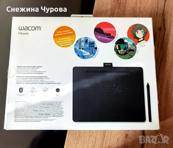 Графичен таблет Wacom Intuos M Bluetooth, снимка 1 - Таблети - 46870809