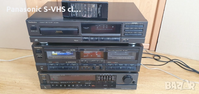 Technics cassette deck RS-TR555,CD-player SL-PG100,Recivier SA-R230