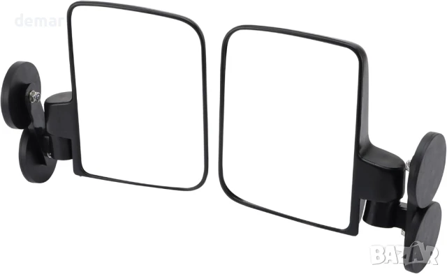 WOOSTAR 2 броя Магнитни странични огледала за трактори, косачки, булдозери, мотокари, голф колички