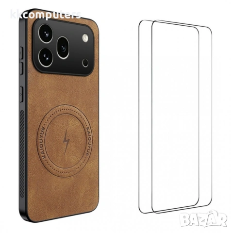 WANLONFENG SD Магнитен Калъф за Honor 600 Pro 5G / 600 5G - PC+TPU, Nappa текстура, 2 стъкла, 4 цвят, снимка 4 - Калъфи, кейсове - 54303761