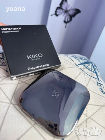 Кико Милано Компактна матираща пудра с кадифено гладка текстура. Създадена да изравнява тена и да ко, снимка 2 - Декоративна козметика - 53677416