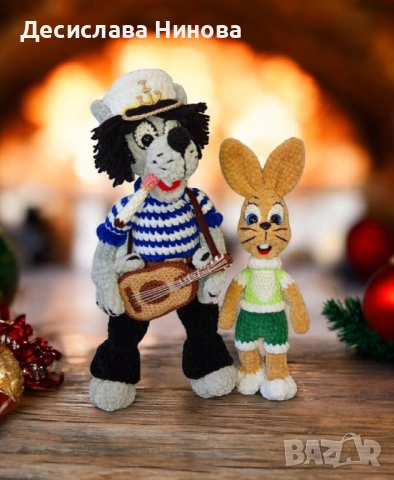 Вълкът от"Ну погоди"-ръчна изработка, снимка 7 - Плюшени играчки - 36918136