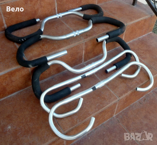 Алуминиево кормило тип "пеперуда" Сиво!, снимка 2 - Части за велосипеди - 53398517