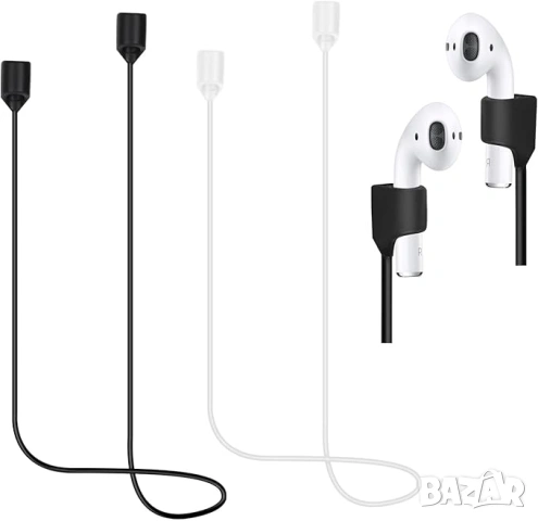 Силиконова връзка / лента за безжични слушалки с магнит