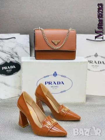 дамска чанта и обувки на ток prada, снимка 3 - Дамски обувки на ток - 46858346