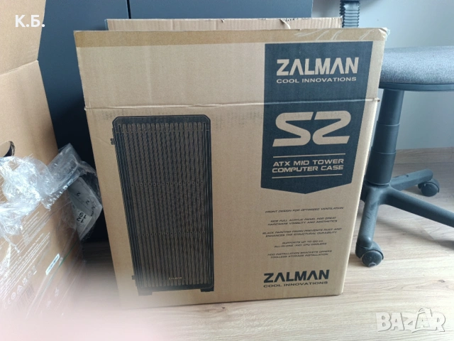 PC Кутия Zalman S2 Middle Tower + 4 RGB Fans