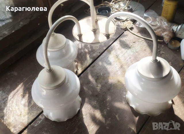 Винтидж полюлей, снимка 3 - Лампи за таван - 54001552