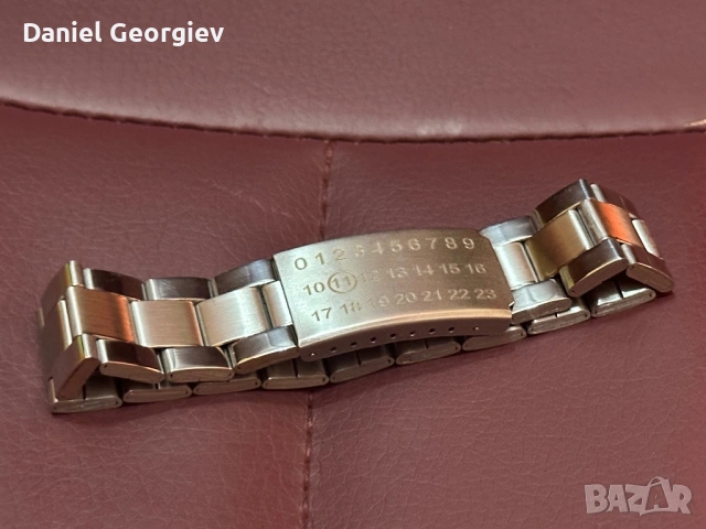 Нова гривна Maison Margiela Silver Watch Strap Bracelet, снимка 3 - Гривни - 53925381