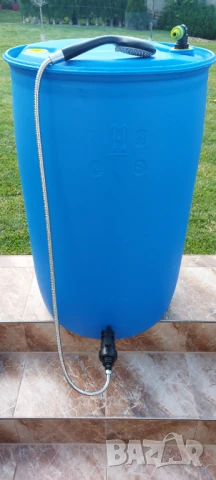 Дебелостенни бидони 2,5мм /220 литр с кран + бърза връзка пригодени за капково напояване и летен душ, снимка 16 - Напояване - 46777490