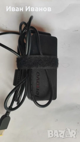 Оригинално зарядно за лаптоп lenovo 65w вата, правоъгълна букса, снимка 3 - Части за лаптопи - 50800313