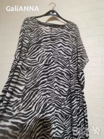 ЕФИРНА РОКЛЯ ЖИВОТИНСКИ ДЕСЕН 4XL, снимка 3 - Рокли - 50132899