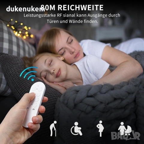 Комплект безжични контакти с дистанционно – 3+1, 2000W, снимка 3 - Друга електроника - 53333488