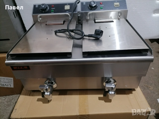 Професионален Ел. Фритюрник 8л.,8л.+8л., снимка 8 - Обзавеждане на кухня - 54101232