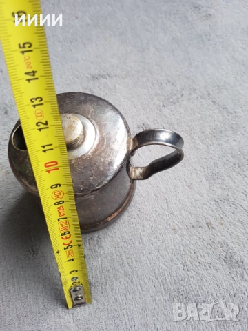 Посребрена захарница, снимка 6 - Антикварни и старинни предмети - 52287499
