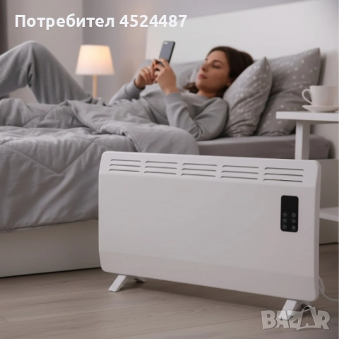 Конвектор Voltz OV51974D – 2400W, Wi-Fi управление, LED дисплей и таймер