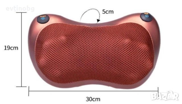 Портативна възглавница масажор за шиацу масаж, снимка 6 - Масажори - 53949023