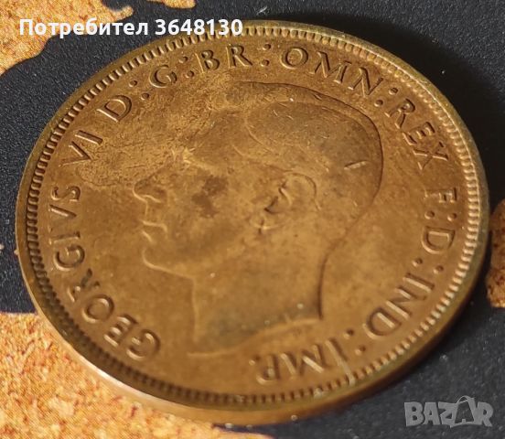 Монети Великобритания [1938,1940,1947] Крал Georgivs VI, снимка 6 - Нумизматика и бонистика - 43905468
