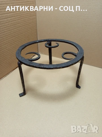 Соц Стар Ръчно Кован Малък Саджек Пиростия За Огнище Номер 10., снимка 2 - Антикварни и старинни предмети - 50659343