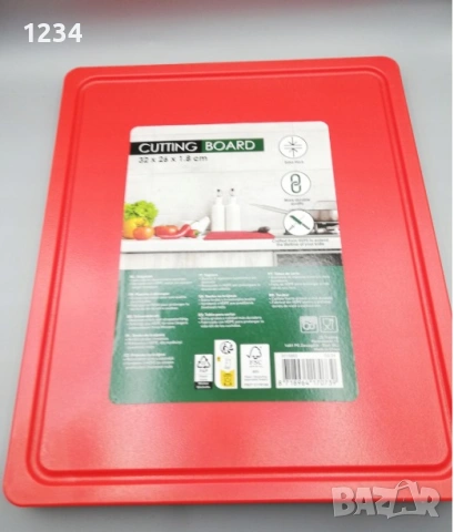 Пластмасова дъска за рязане 32х26х1.8см, снимка 2 - Аксесоари за кухня - 53950765
