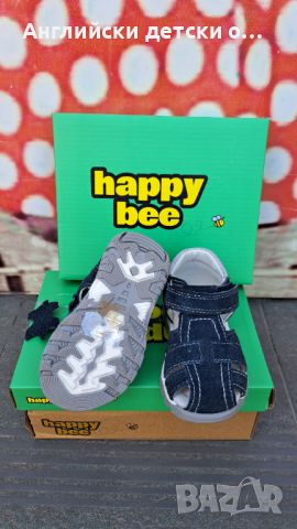 Английски детски сандали естествена кожа-Happy Bee, снимка 5 - Детски сандали и чехли - 46316828