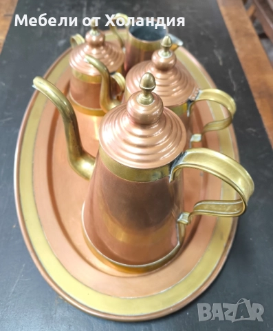 меден сет, снимка 4 - Антикварни и старинни предмети - 52466490