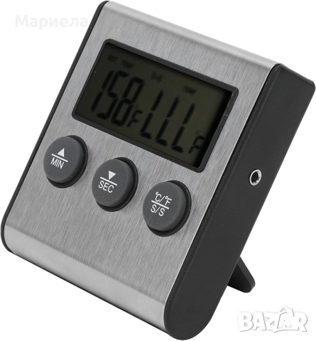 Дигитален термометър за барбекю/фурна / С таймер и магнит, снимка 6 - Други стоки за дома - 51678386