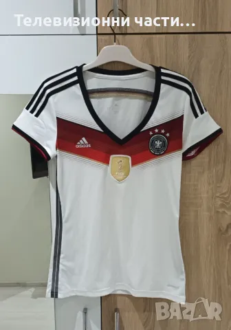 Дамска/женска оригинална футболна тениска фланелка Germany Германия Fifa World Champions 2014 - M