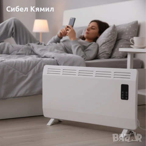 Конвектор Voltz OV51974D – 2400W, Wi-Fi управление, LED дисплей и таймер, снимка 5 - Отоплителни печки - 51836332