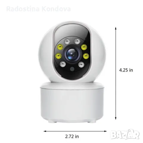 Камера 360° WiFi охранителна, с 2MP, снимка 5 - IP камери - 48708311