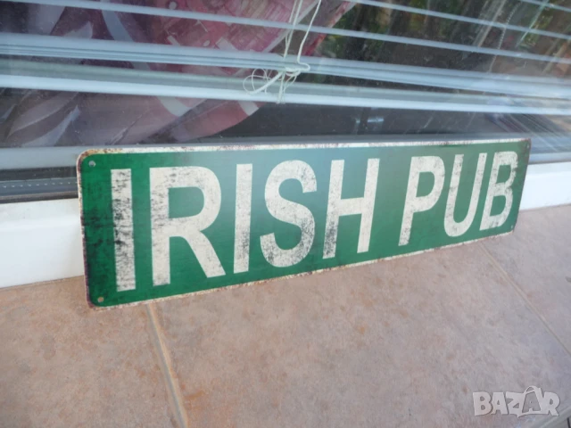 Метална табела Ирландски пъб бира уиски алкохол Ирландия бар Irish Pub, снимка 2 - Декорация за дома - 50468243