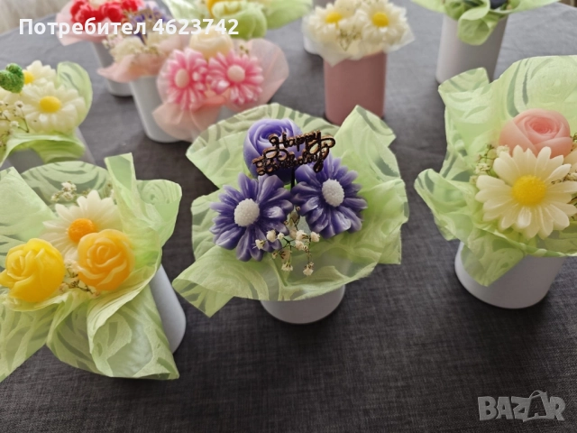 Букетчета, снимка 4 - Изкуствени цветя - 52122740