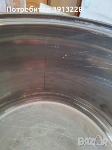 Тенджера Elekom, 5 л., метален капак., снимка 2 - Прибори за хранене, готвене и сервиране - 51220050