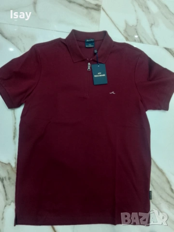 Мъжка тениска Паул Шарк Л последен размер в бордо цвят 