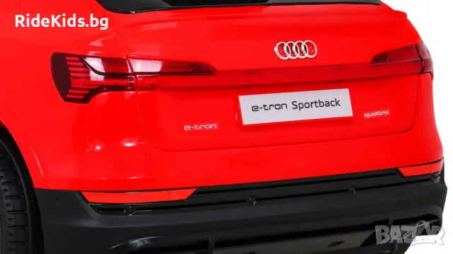 Audi E-Tron Sportback 12V – Детска акумулаторна кола, Червена, EVA гуми, 4x4, снимка 7 - Детски велосипеди, триколки и коли - 50427330