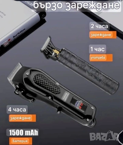 К-т Машинка +тример, аксесоари за подстригване , снимка 4 - Машинки за подстригване - 53054011