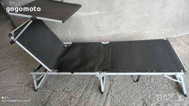 шезлонг със сенник, сгъваемо легло, туристическо легло, Сгъваемо походно легло / Преносимо, снимка 1