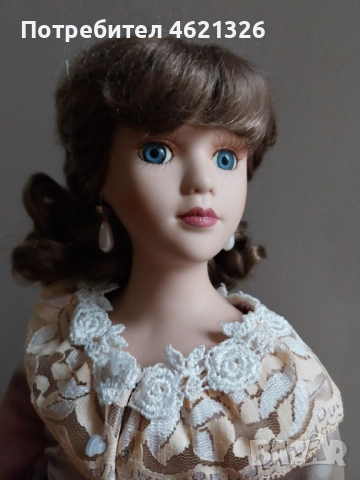 Винтидж колекционерска порцеланова кукла като нова с ограничено издание, снимка 16 - Декорация за дома - 52056649