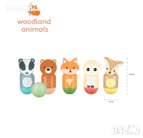 Детски дървен боулинг , снимка 3 - Други - 50551714