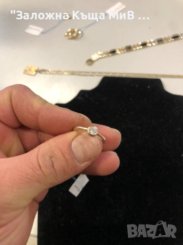 Златен ДАМСИ ПРЪСТЕН 1,3ГР 14К РАЗМЕР 15-55