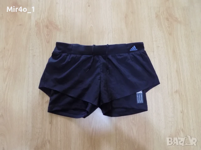 нови къси панталони adidas адидас клин гащета шорти екип спорт фитнес крос дамски оригинални М