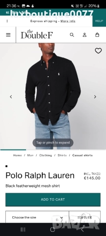 Чисто нова с етикет памучна риза Ralph Lauren L, снимка 7 - Ризи - 51620393