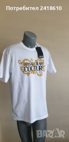Versace Jeans Couture Cotton Regular Fit Mens Size M НОВО! ОРИГИНАЛ! Мъжка Тениска!, снимка 4 - Тениски - 50738473