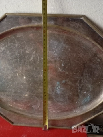 Винтидж посребрен поднос,табла, снимка 2 - Антикварни и старинни предмети - 54278863