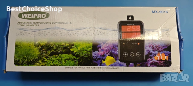 Потопяем нагревател за аквариум 300W LED дигитален контролер Регулируем 0–40°C – MX-9016 300W, снимка 5 - Оборудване за аквариуми - 54176203