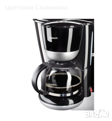 Комплект за закуска Hanseatic от 2 части: кана и кафемашина, черен, снимка 4 - Кани - 52595515