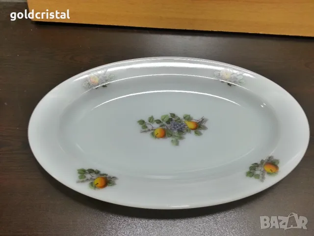 френски аркопал плато елипса, снимка 6 - Антикварни и старинни предмети - 48855300